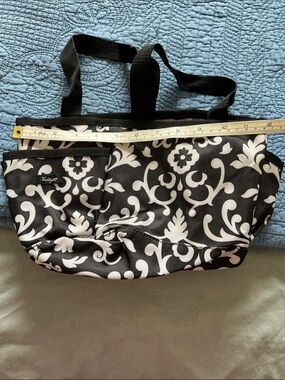 thirty-one Black and White Scroll-Print Tote